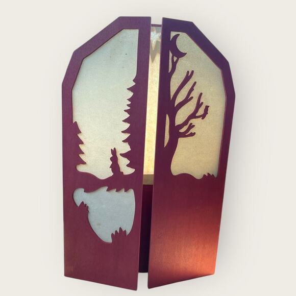 Waldorf Lot Silhouette Ostheimer Triptych Shadow Puppet Theatre Beeswax Window - Picture 3 of 14